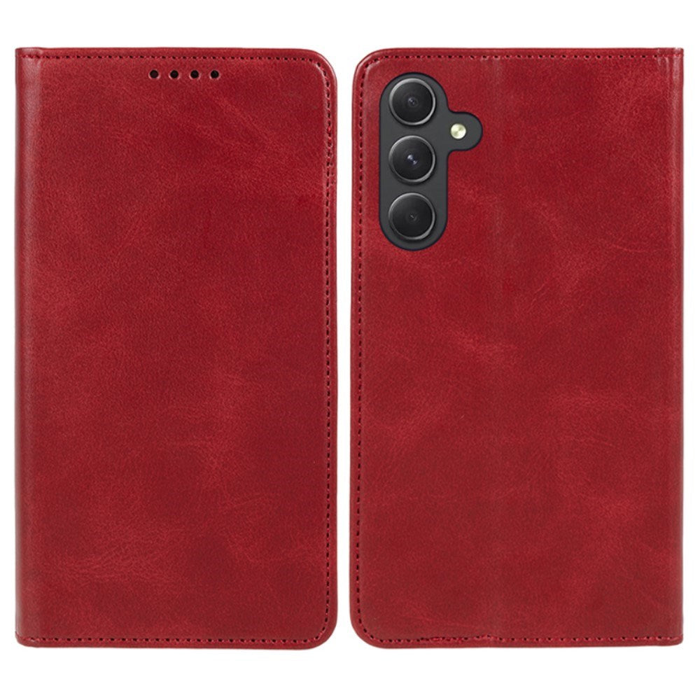 EIDERWOOD Samsung Galaxy A16 (4G/5G) Flip Cover m. Pung - Vegansk Læder - Rød