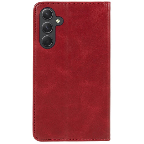 EIDERWOOD Samsung Galaxy A16 (4G/5G) Flip Cover m. Pung - Vegansk Læder - Rød