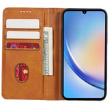 EIDERWOOD Samsung Galaxy A16 (4G/5G) Flip Cover m. Pung - Vegansk Læder - Lysebrun