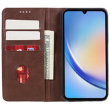 EIDERWOOD Samsung Galaxy A16 (4G/5G) Flip Cover m. Pung - Vegansk Læder - Brun