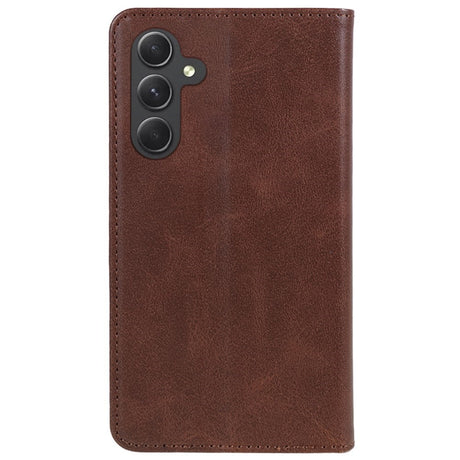 EIDERWOOD Samsung Galaxy A16 (4G/5G) Flip Cover m. Pung - Vegansk Læder - Brun