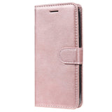 Samsung Galaxy A16 (4G/5G) PU Læder Mobil Cover m. Pung og Strop - Rose Gold