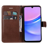 Samsung Galaxy A16 (4G/5G) PU Læder Mobil Cover m. Pung og Strop - Brun