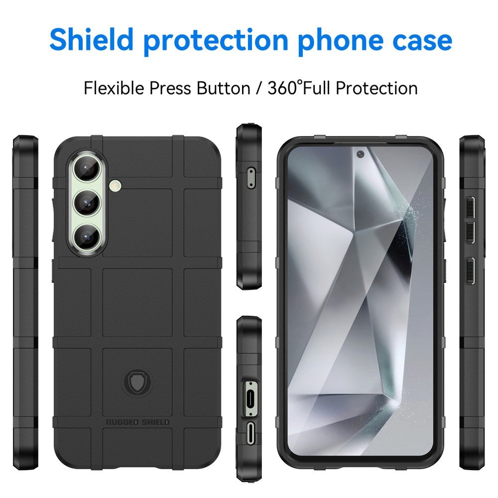 EIDERWOOD Samsung Galaxy S24 FE Rugged Shield Series Håndværker Mobil Cover - Sort