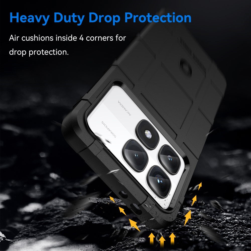 EIDERWOOD Xiaomi 14T Pro Rugged Shield Series Håndværker Mobil Cover - Sort