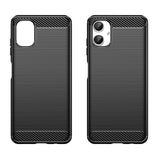 EIDERWOOD Samsung Galaxy A06 Brushed Carbon Plastik Mobil Cover - Sort