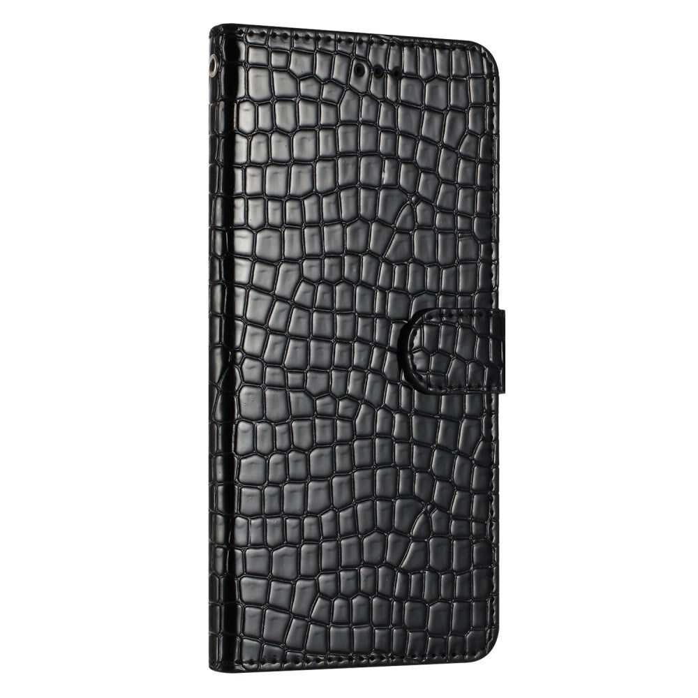 EIDERWOOD Samsung Galaxy A06 Mobil Cover m. Krokodille Tekstur - Vegansk Læder - Sort