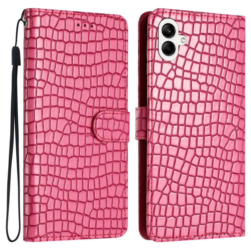 EIDERWOOD Samsung Galaxy A06 Mobil Cover m. Krokodille Tekstur - Vegansk Læder - Pink