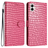 EIDERWOOD Samsung Galaxy A06 Mobil Cover m. Krokodille Tekstur - Vegansk Læder - Pink