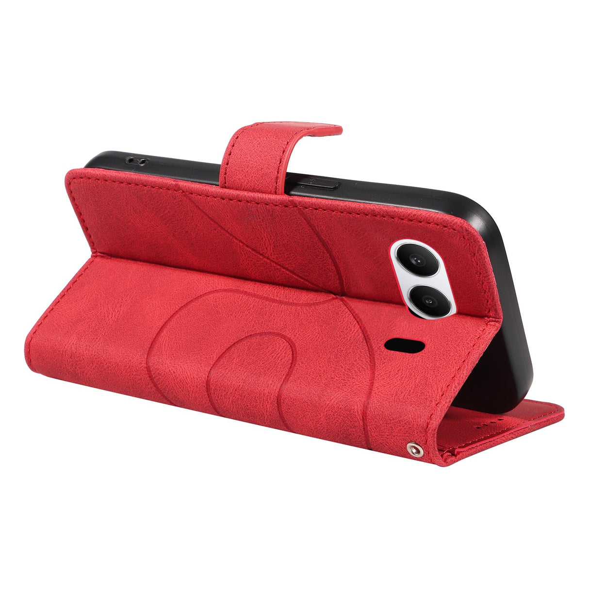 EIDERWOOD OnePlus Nord 4 Mønstret Læder Mobil Cover m. Pung & Strop - Rød