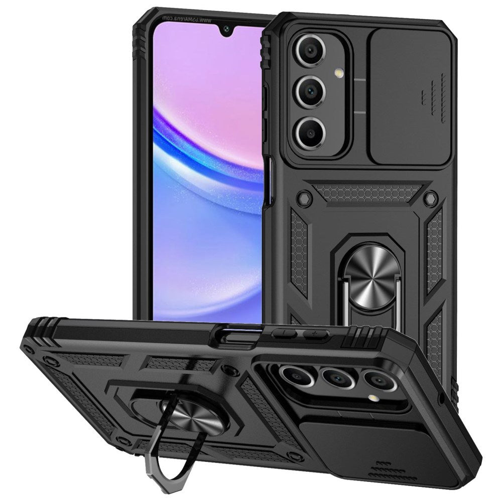 EIDERWOOD Samsung Galaxy A16 (4G/5G) Håndværker Mobil Cover m. Magnetisk Kickstand & Cam Slider - Sort