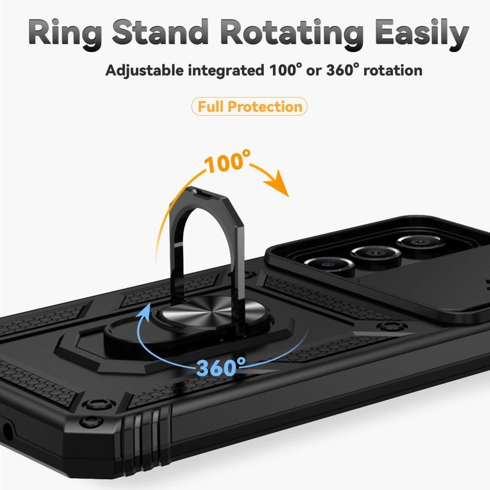 EIDERWOOD Samsung Galaxy A16 (4G/5G) Håndværker Mobil Cover m. Magnetisk Kickstand & Cam Slider - Sort