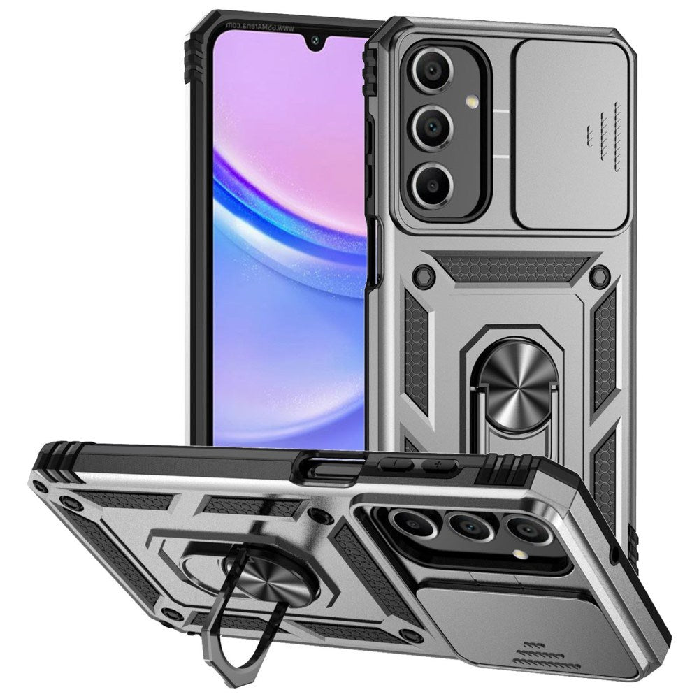 EIDERWOOD Samsung Galaxy A16 (4G/5G) Håndværker Mobil Cover m. Magnetisk Kickstand & Cam Slider - Sølv