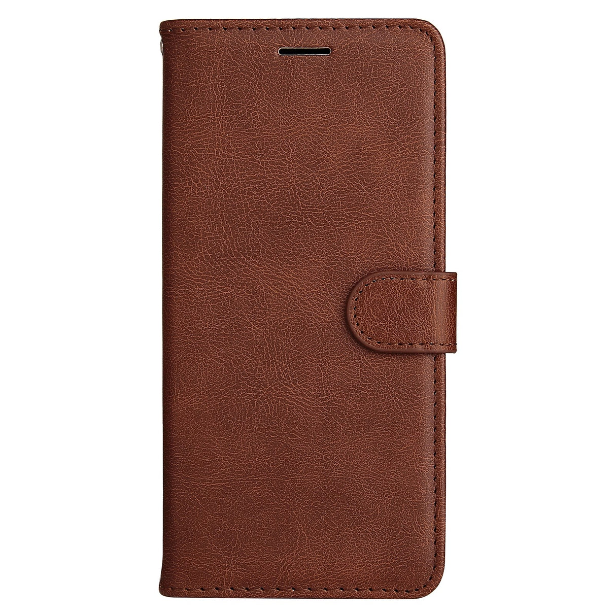 Motorola Edge 50 Wallet Flip Cover - i læder m. Pung - Mørkebrun