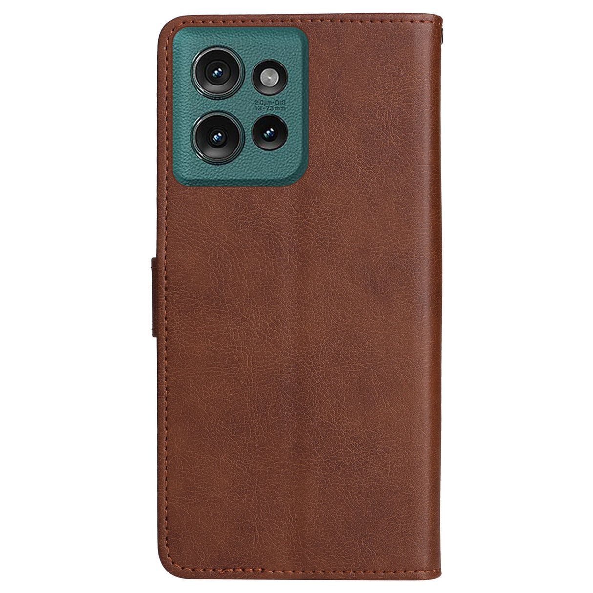 Motorola Edge 50 Wallet Flip Cover - i læder m. Pung - Mørkebrun