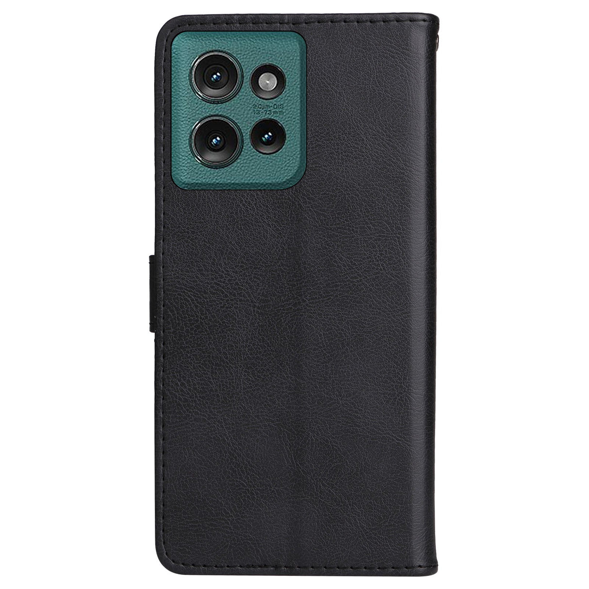 Motorola Edge 50 Wallet Flip Cover - i læder m. Pung - Sort