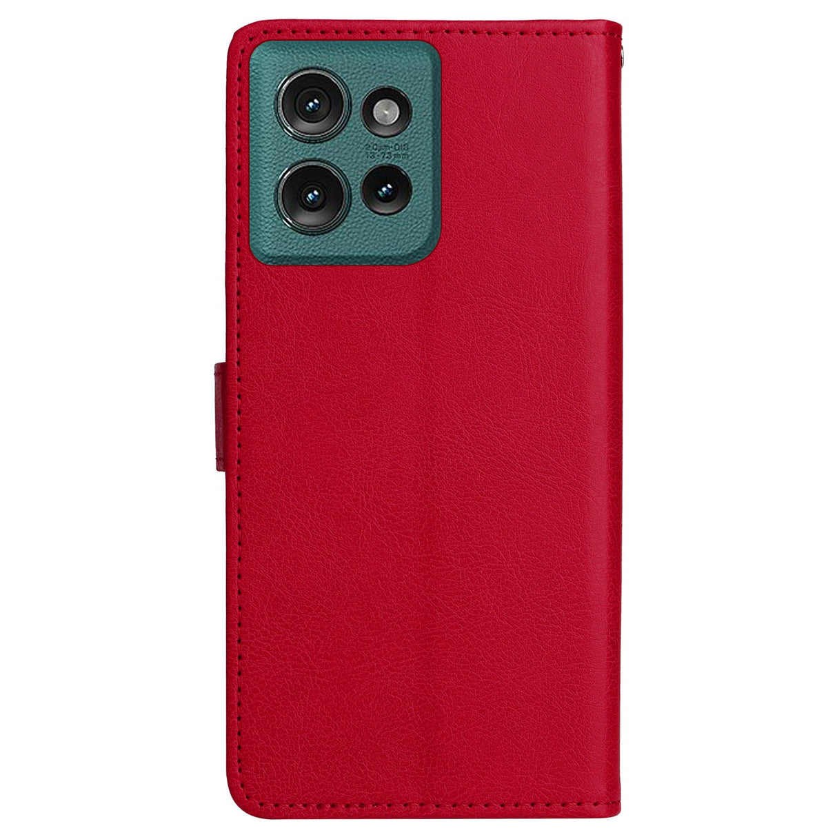 Motorola Edge 50 Wallet Flip Cover - i læder m. Pung - Rød