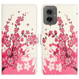 EIDERWOOD Motorola Moto G55 Flip Cover - Kortholder og Ståfunktion - Blomster