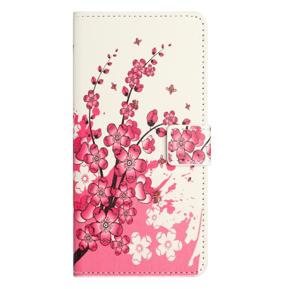 EIDERWOOD Motorola Moto G55 Flip Cover - Kortholder og Ståfunktion - Blomster