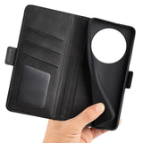 EIDERWOOD Xiaomi Redmi 14C / Poco C75 - Kunstlæder Flip Cover m. Kortholder & Stander - Sort