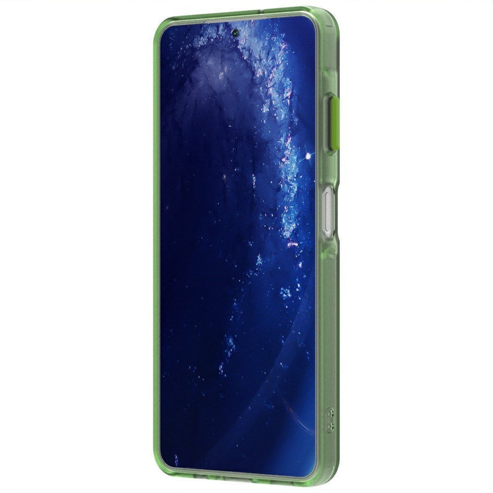 EIDERWOOD Samsung Galaxy A06 Hybrid Plast Bagside Cover - MagSafe Kompatibel - Gennemsigtig / Grøn