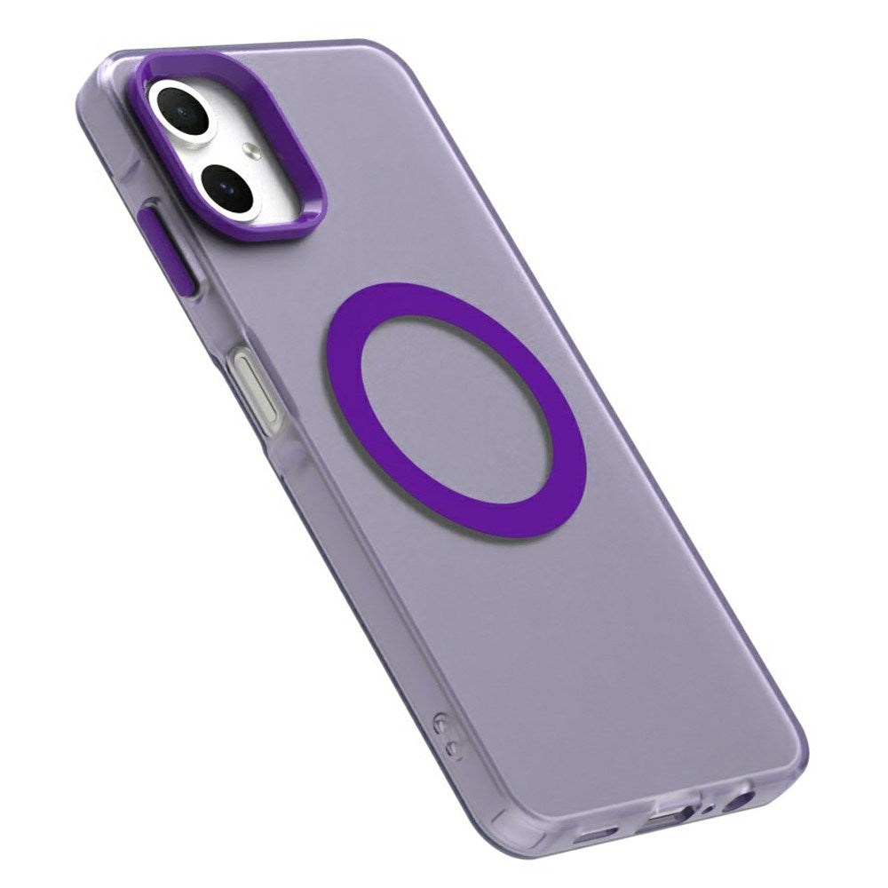 EIDERWOOD Samsung Galaxy A06 Hybrid Plast Bagside Cover - MagSafe Kompatibel - Gennemsigtig / Lilla