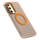 EIDERWOOD Samsung Galaxy A16 (4G/5G) Hybrid Plast Bagside Cover - MagSafe Kompatibel - Gennemsigtig / Orange