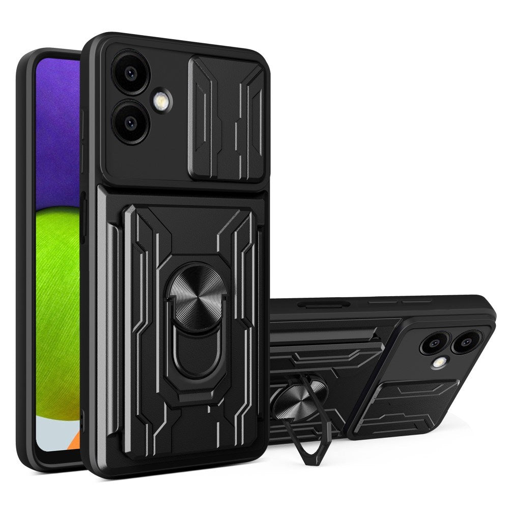 EIDERWOOD Samsung Galaxy A06 Magnetisk Håndværker Cover m. Kickstand og Cam Slider - Sort