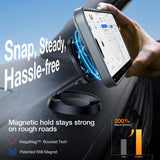 TORRAS - iPhone 16 Pro - Hybrid Cover m. Ståfunktion - MagSafe Kompatibel - Grå