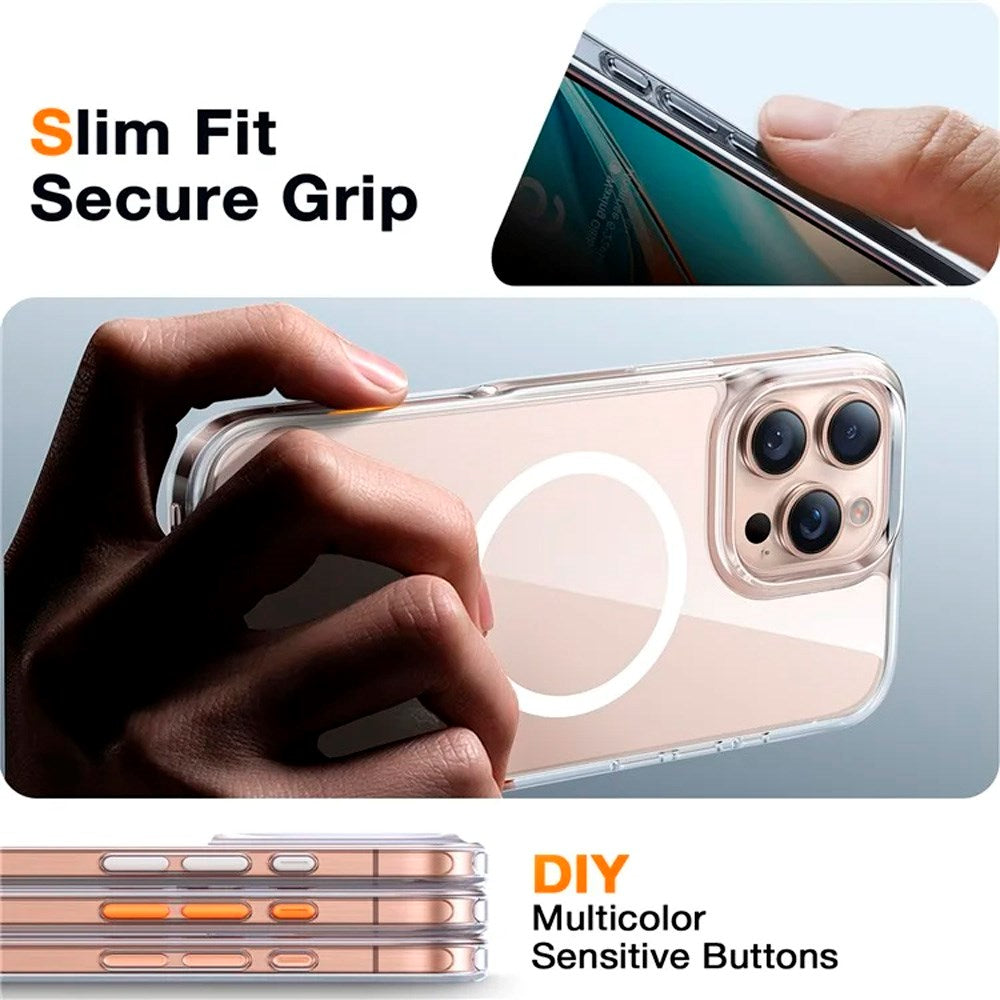 TORRAS - iPhone 16 Pro Max - Fleksibelt Plastik Cover - MagSafe Kompatibel - Gennemsigtig