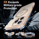 TORRAS Guardian Ostand iPhone 16 Pro Max Case – MagSafe-kompatibel med Kickstand - Guld