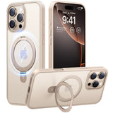 TORRAS Guardian Ostand iPhone 16 Pro Case – MagSafe-kompatibel med Kickstand - Guld