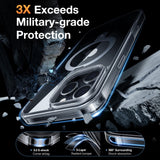 TORRAS - iPhone 16 Pro - Guardian Ostand Series Cover m. Kickstand - MagSafe Kompatibel - Gennemsigtig