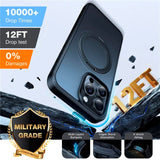 TORRAS - iPhone 16 Pro Max - Plastik Cover m. Kickstand Ring - MagSafe Kompatibel - Sort