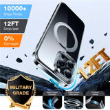 TORRAS - iPhone 16 Pro Max - Plastik Cover m. Kickstand Ring - MagSafe Kompatibel - Gennemsigtig