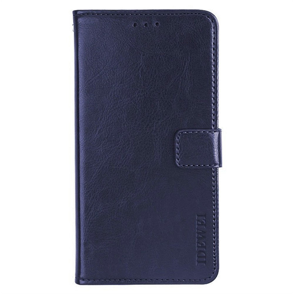 EIDERWOOD iPhone 16 Pro Max Kunstlæder Flip Case m. Indbygget Pung & Ståfunktion - Blå