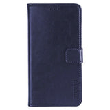 EIDERWOOD iPhone 16 Pro Max Kunstlæder Flip Case m. Indbygget Pung & Ståfunktion - Blå