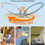 TORRAS - Samsung Galaxy S24 Ultra - Hybrid Cover m. Roterende Kickstand - MagSafe Kompatibel - Sort