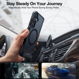 TORRAS - Samsung Galaxy S24 Ultra - Hybrid Cover m. Kickstand - MagSafe Kompatibel - Sort