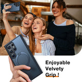 TORRAS - Samsung Galaxy S24 Ultra - Guardian Ostand Series Cover m. Kickstand - MagSafe Kompatibel - Sort