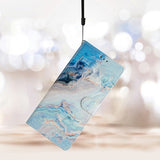 EIDERWOOD Samsung Galaxy S25+ (Plus) Flip Cover m. Pung & Rem - Blå Marmor