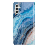 EIDERWOOD Samsung Galaxy S25+ (Plus) Flip Cover m. Pung & Rem - Blå Marmor