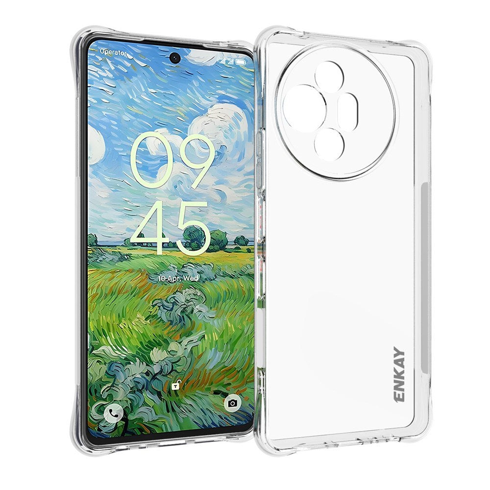 TCL 50 Pro Nxtpaper (5G) Enkay Anti-Slip Plastik Mobil Cover - Gennemsigtig