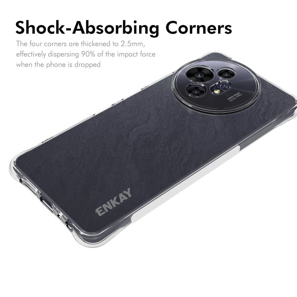 TCL 50 Pro Nxtpaper (5G) Enkay Anti-Slip Plastik Mobil Cover - Gennemsigtig