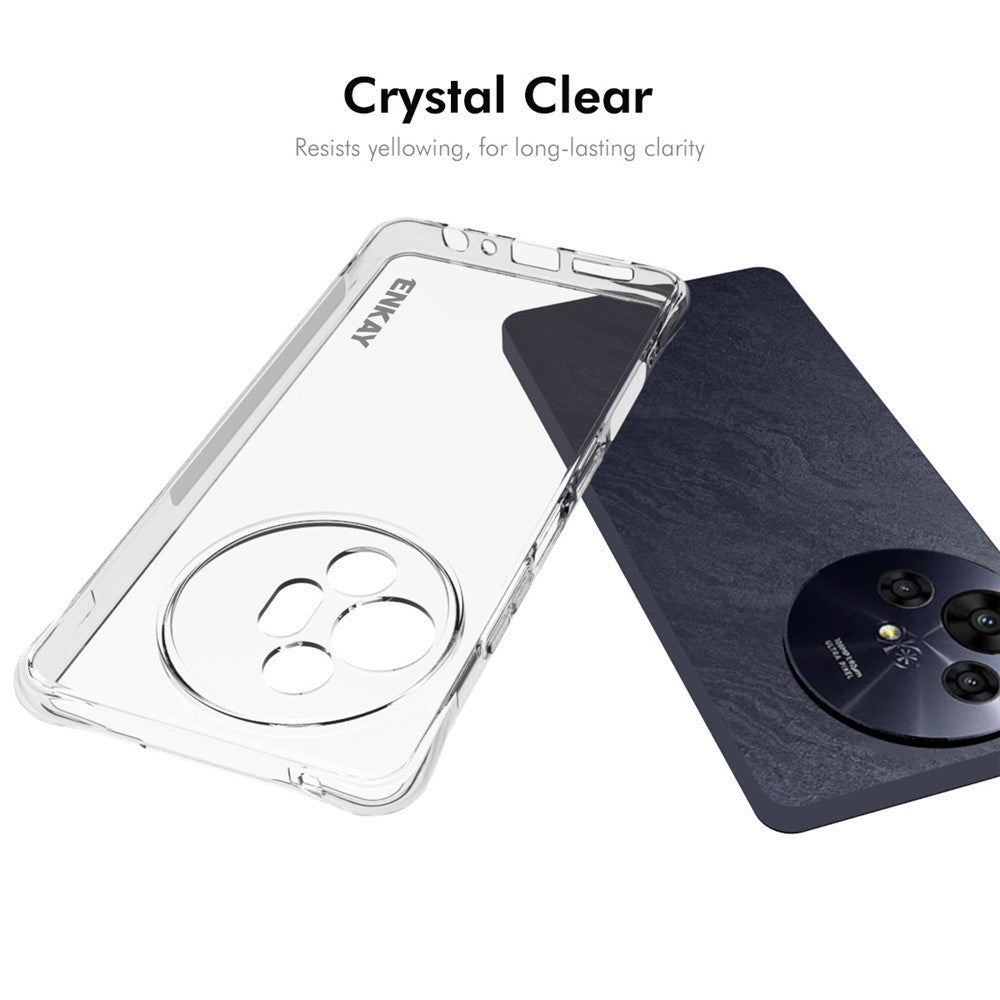 TCL 50 Pro Nxtpaper (5G) Enkay Anti-Slip Plastik Mobil Cover - Gennemsigtig