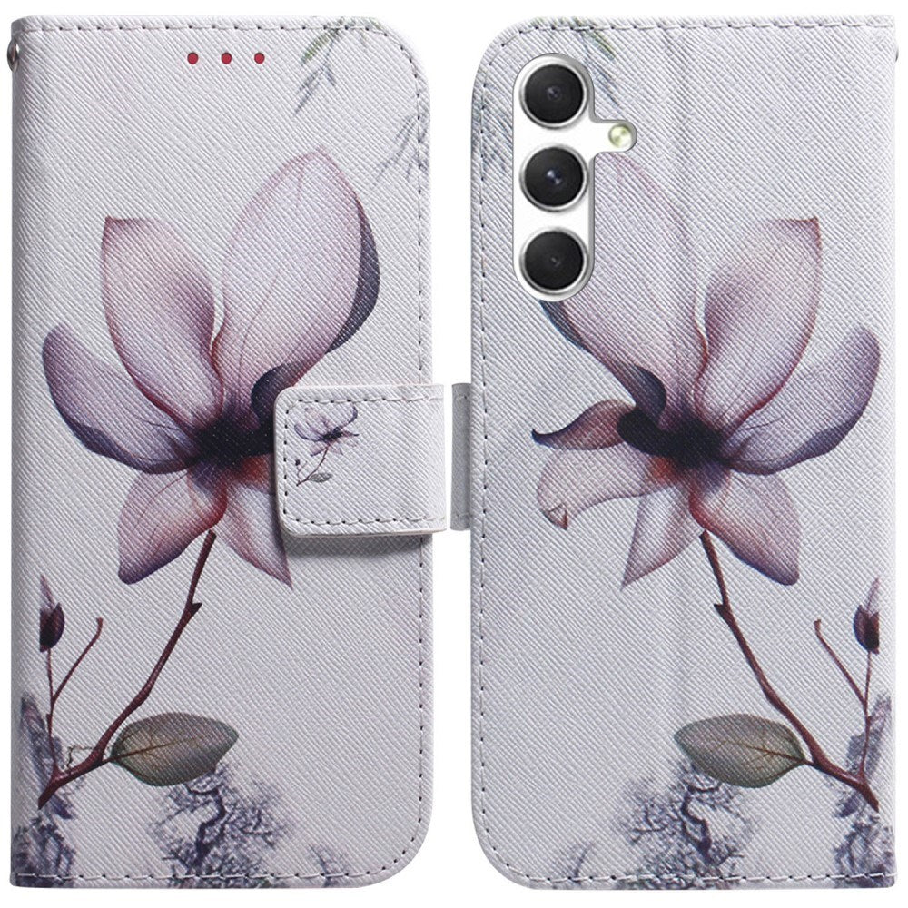 EIDERWOOD - Samsung Galaxy S25 - Kunstlæder Flip Case m. Motiv - Blomst