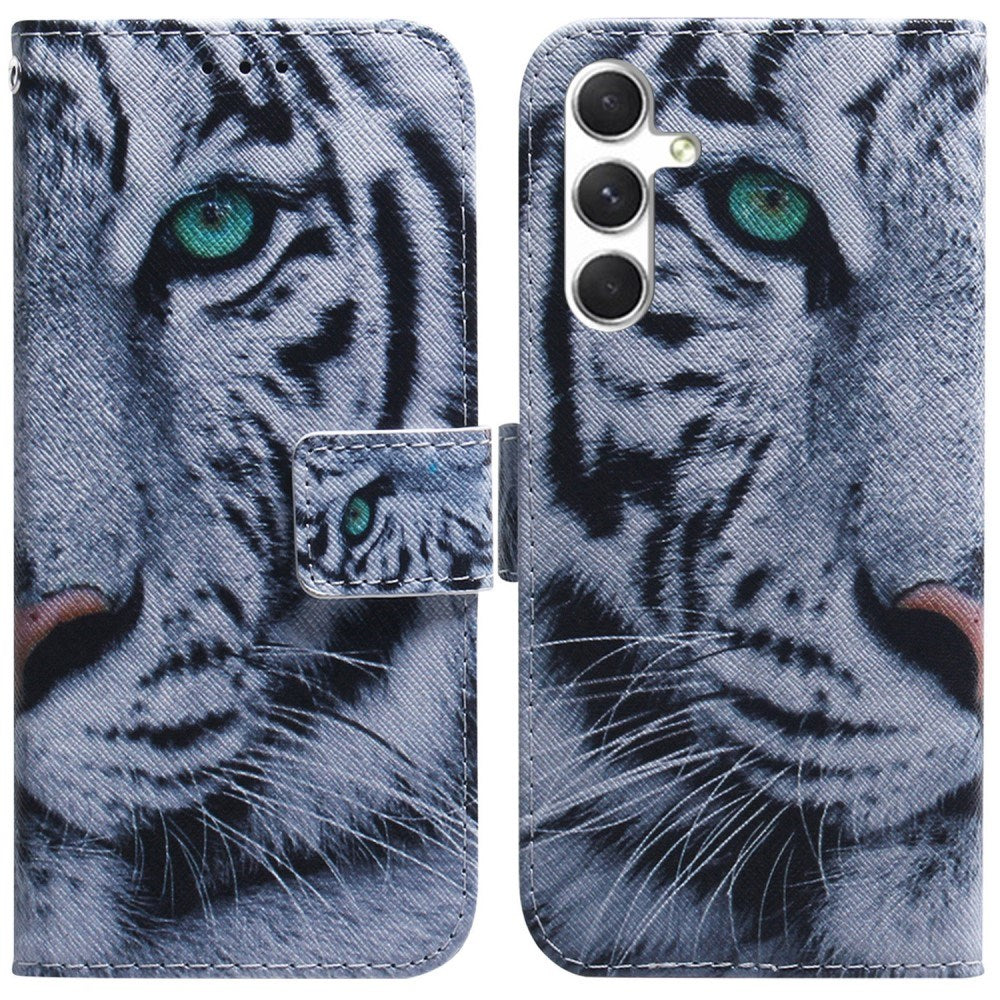 EIDERWOOD - Samsung Galaxy S25 - Kunstlæder Flip Case m. Motiv - Tiger