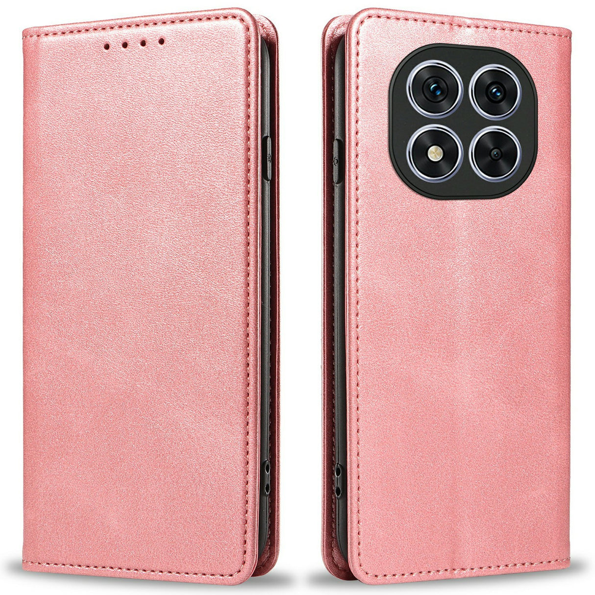 EIDERWOOD Xiaomi Redmi Note 14 Pro 5G - Cover i kunstlæder m. Kortholder & Magnetisk Luk - Rose Gold