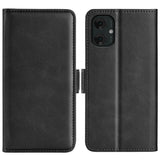 EIDERWOOD Motorola Moto G55 Wallet Flip Cover - i læder m. Pung - Sort