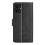 EIDERWOOD Motorola Moto G55 Wallet Flip Cover - i læder m. Pung - Sort